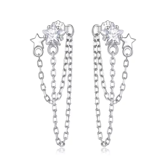(afbeelding voor) Pandora Style Star Tassel Oorhangers - BSE709