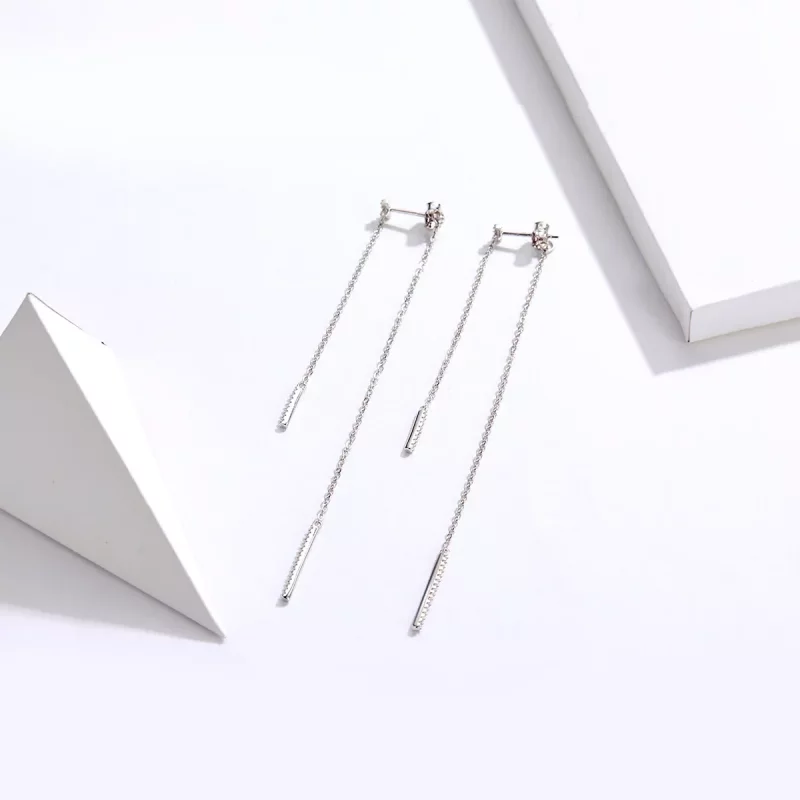 (afbeelding voor) Pandora Style Zirkoon Tranen Oorhangers - BSE186 - Bekijken 2