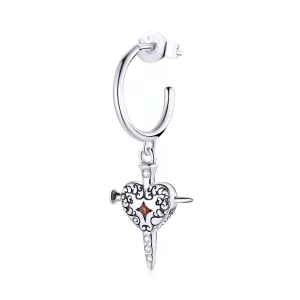 (afbeelding voor) Pandora Style Zwaard van Liefde Oorhangers - SCE1180