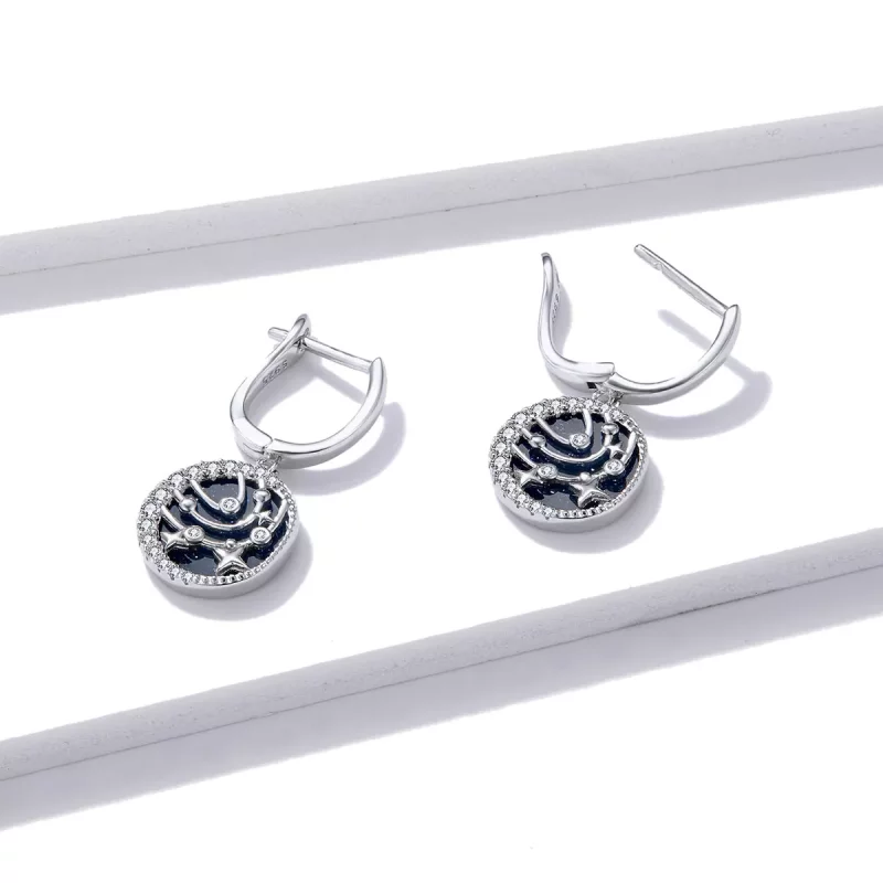 (afbeelding voor) Pandora Style Briljante Galaxy Oorbellen - BSE423 - Bekijken 4