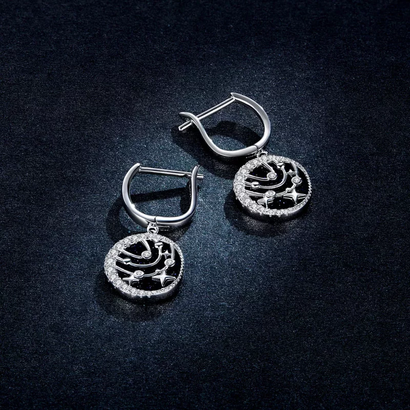 (afbeelding voor) Pandora Style Briljante Galaxy Oorbellen - BSE423 - Bekijken 5