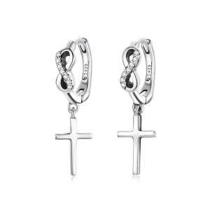 (afbeelding voor) Pandora Style Creatieve Cross Oorbellen - BSE474