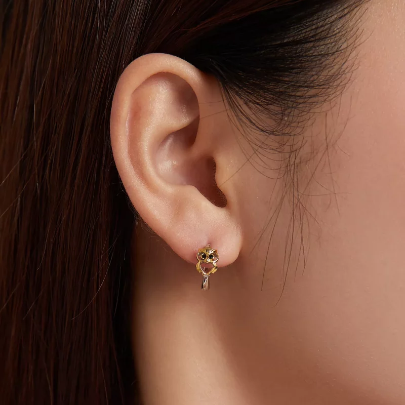(afbeelding voor) Pandora Style Creatieve Uil Oorbellen - BSE505 - Bekijken 8