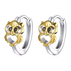 (afbeelding voor) Pandora Style Creatieve Uil Oorbellen - BSE505