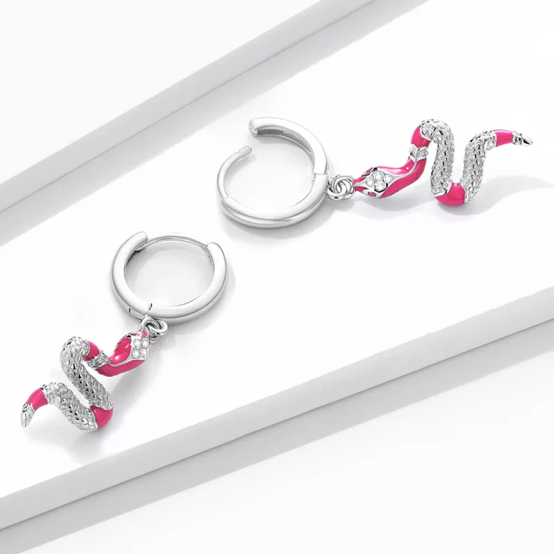 (afbeelding voor) Pandora Style Delicate Geest Serpent Oorbellen - BSE577 - Bekijken 3