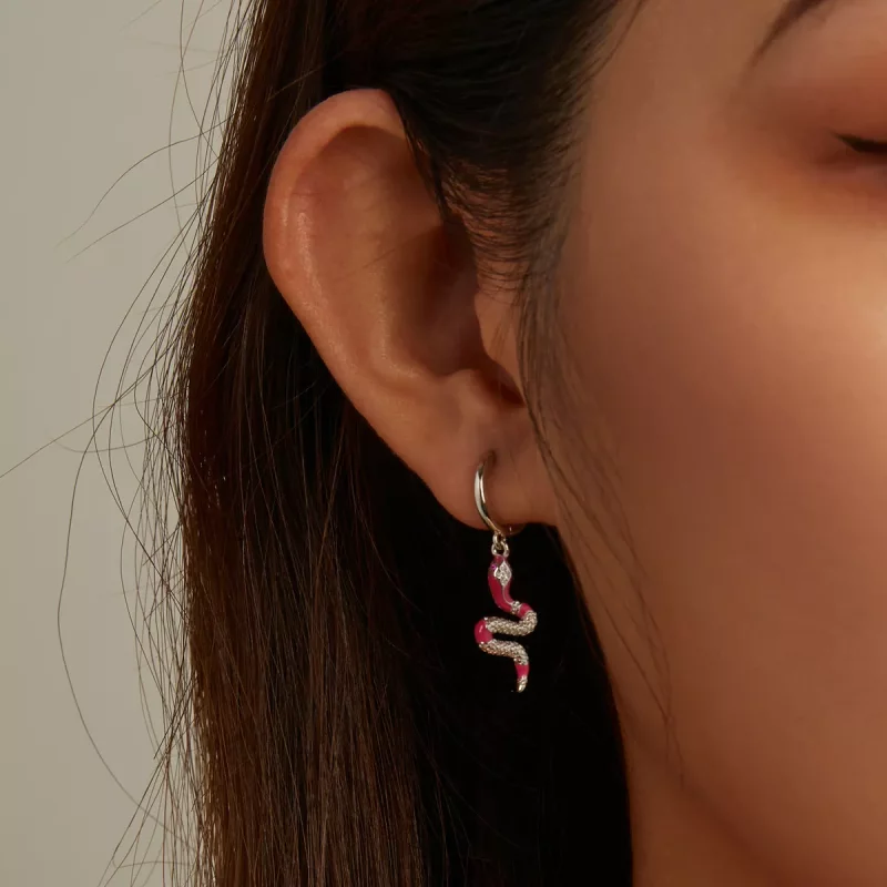 (afbeelding voor) Pandora Style Delicate Geest Serpent Oorbellen - BSE577 - Bekijken 8