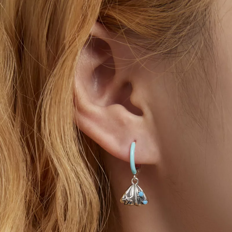 (afbeelding voor) Pandora Style Delicate schaal Oorbellen - SCE1407 - Bekijken 5