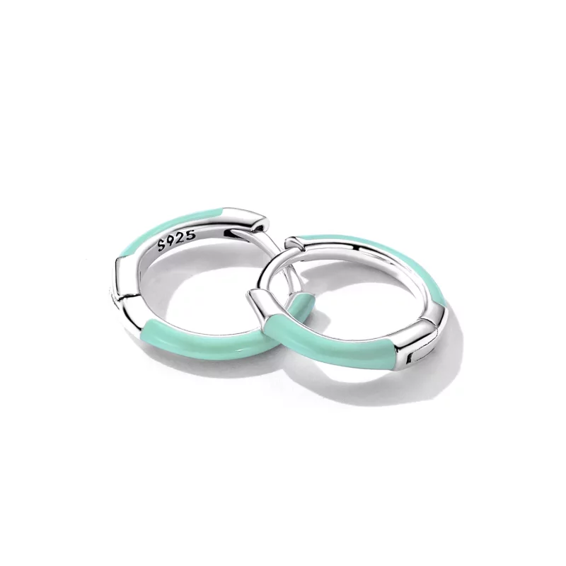 (afbeelding voor) Pandora Style Dubbele cirkel Oorbellen - SCE1454 - Bekijken 3