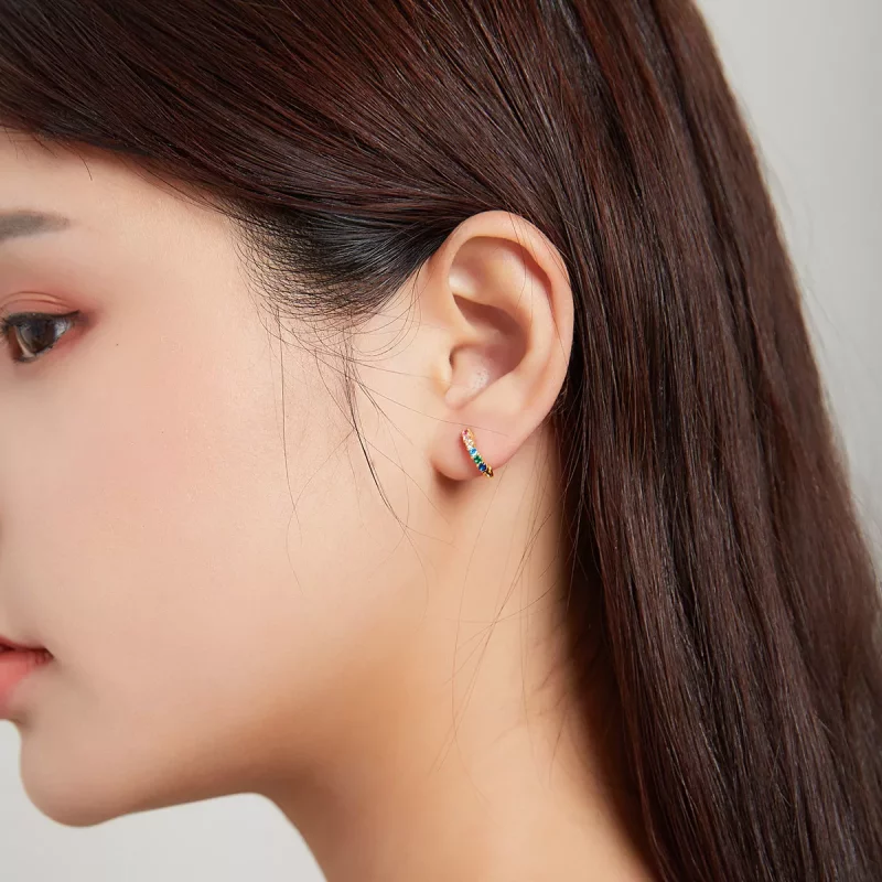 (afbeelding voor) Pandora Style Earside Regenboog Oorbellen - SCE1098 - Bekijken 4