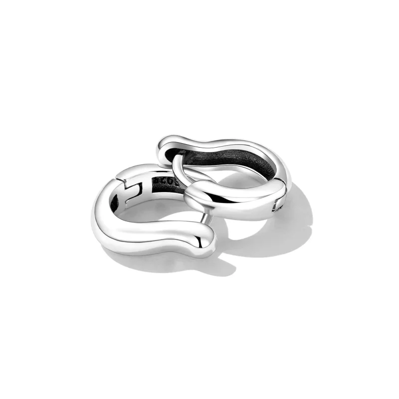 (afbeelding voor) Pandora Style Eenvoudig zilver Oorbellen - SCE1439 - Bekijken 3