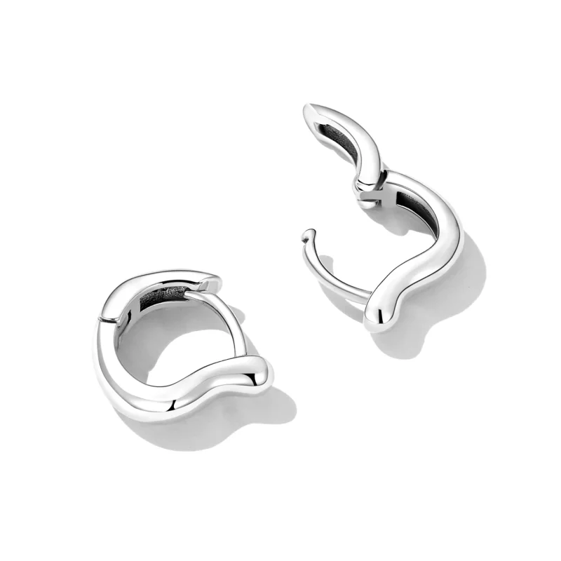 (afbeelding voor) Pandora Style Eenvoudig zilver Oorbellen - SCE1439 - Bekijken 4