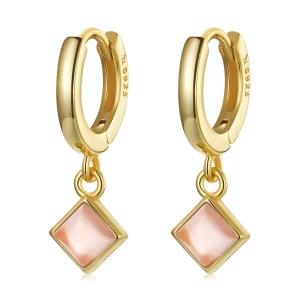 Pandora Style Eenvoudige geometrie Oorbellen - SCE1323 (afbeelding voor) Pandora Style Eenvoudige geometrie Oorbellen - SCE1323