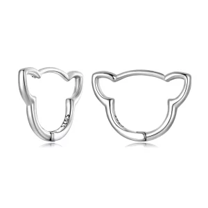 Pandora Style Eenvoudige Kat Oorbellen - SCE1440 (afbeelding voor) Pandora Style Eenvoudige Kat Oorbellen - SCE1440