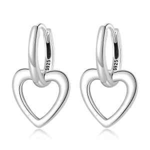 Pandora Style Eenvoudige liefde Oorbellen - SCE1394 (afbeelding voor) Pandora Style Eenvoudige liefde Oorbellen - SCE1394