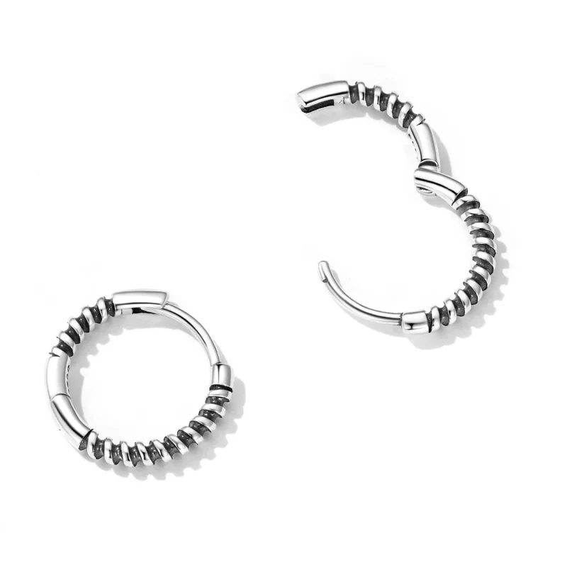 (afbeelding voor) Pandora Style Eenvoudige thread Oorbellen - SCE1423 - Bekijken 3
