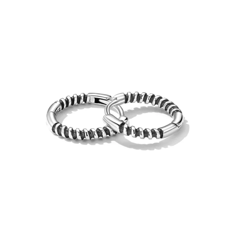 (afbeelding voor) Pandora Style Eenvoudige thread Oorbellen - SCE1423 - Bekijken 4