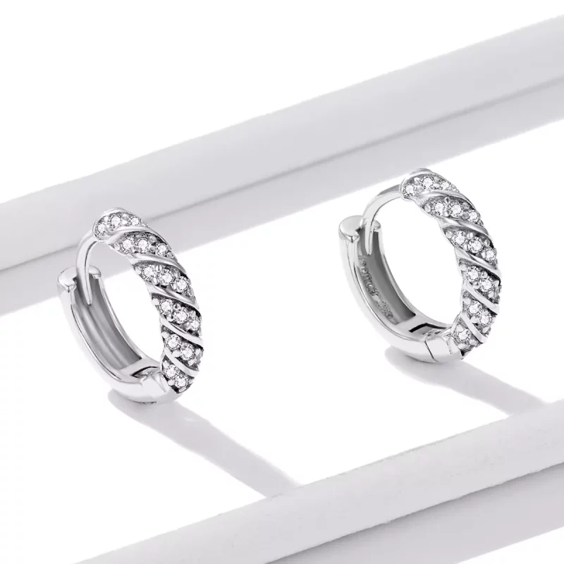 (afbeelding voor) Pandora Style Elegante Vrouw Oorbellen - BSE512 - Bekijken 3