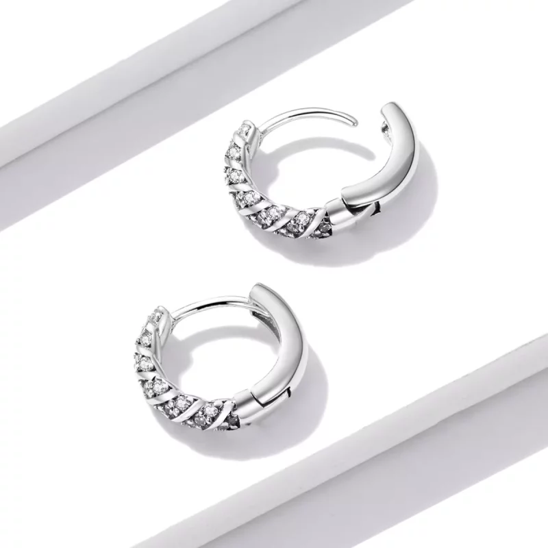 (afbeelding voor) Pandora Style Elegante Vrouw Oorbellen - BSE512 - Bekijken 4