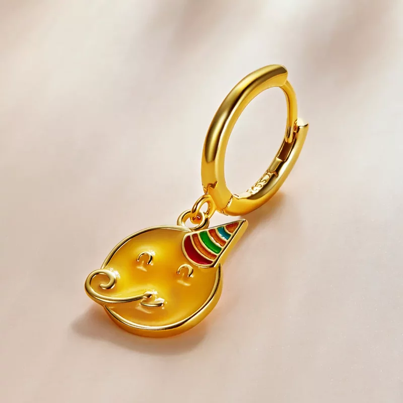 (afbeelding voor) Pandora Style Emoji - Vieren Oorbellen - SCE1204-A - Bekijken 2