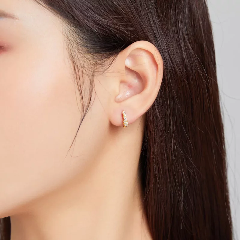 (afbeelding voor) Pandora Style Glanzend wit zirkonium Oorbellen - SCE1102 - Bekijken 2