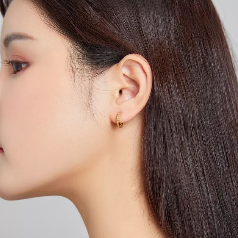 (afbeelding voor) Pandora Style Gouden Gear Oorbellen - SCE1062 - Bekijken 7