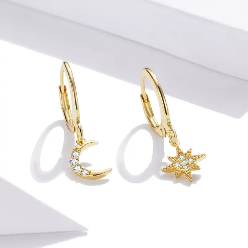 (afbeelding voor) Pandora Style Gouden Maan Oorbellen - SCE1267 - Bekijken 4