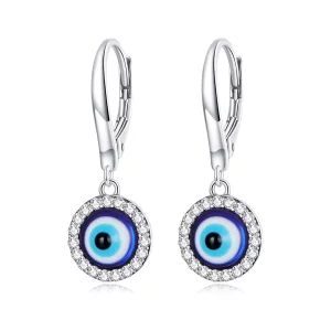 (afbeelding voor) Pandora Style Hars Devil Eye Oorbellen - BSE638