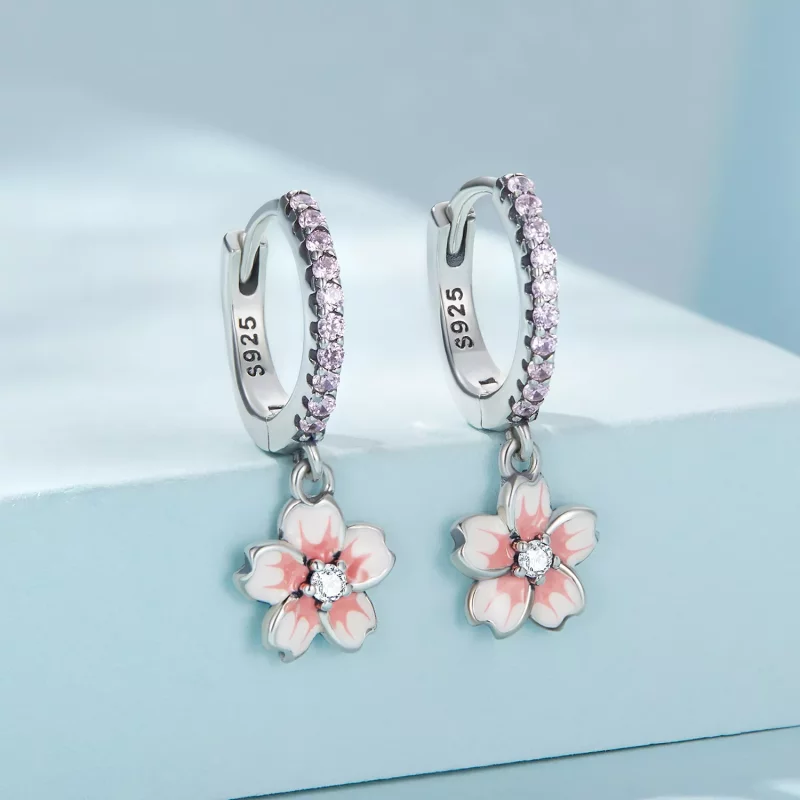 (afbeelding voor) Pandora Style Kersenbloesems Oorbellen - SCE1509 - Bekijken 2