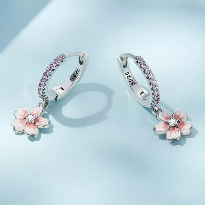 (afbeelding voor) Pandora Style Kersenbloesems Oorbellen - SCE1509 - Bekijken 3