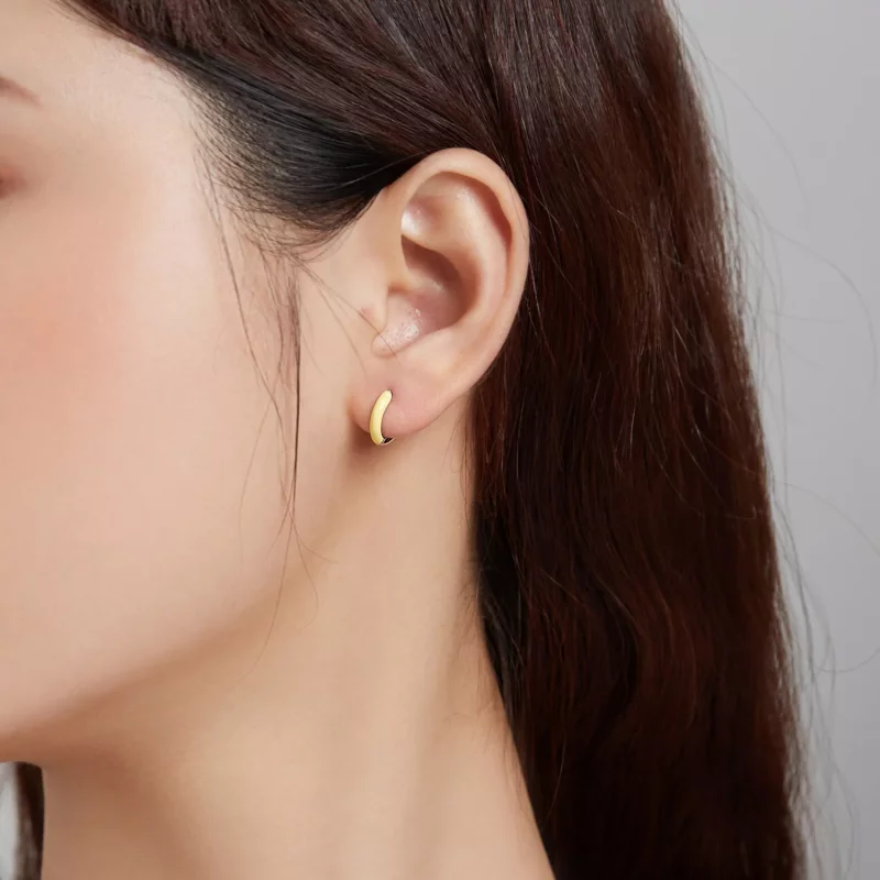 (afbeelding voor) Pandora Style Klein Geel Oorbellen - BSE488-YE - Bekijken 4