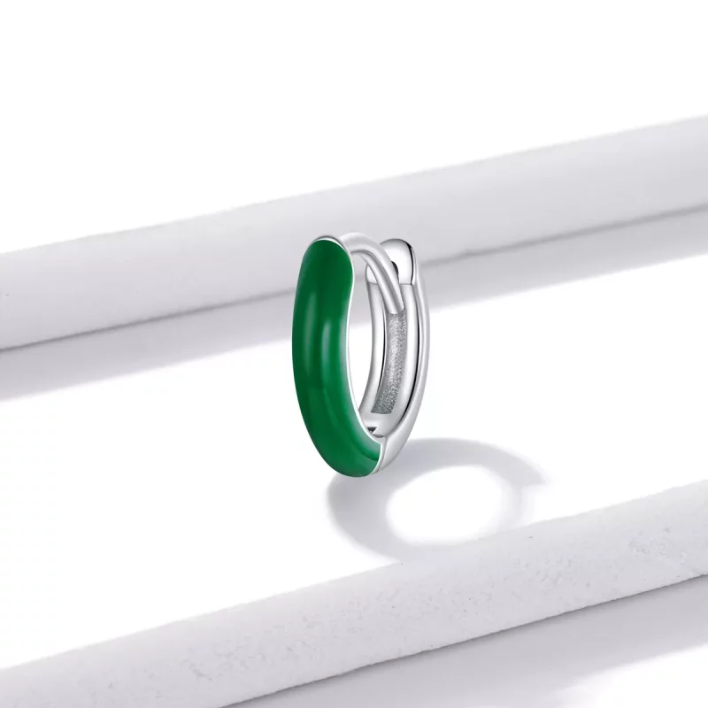 (afbeelding voor) Pandora Style Klein Groen Oorbellen - BSE488-GN - Bekijken 2