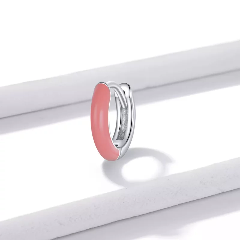 (afbeelding voor) Pandora Style Klein Roze Oorbellen - BSE488-PK - Bekijken 2