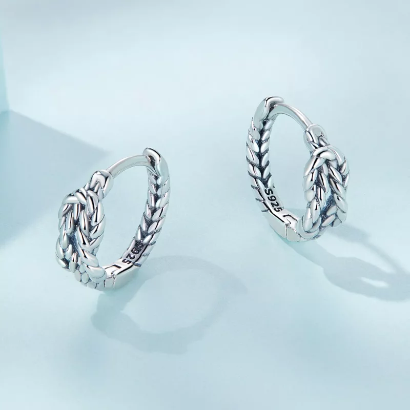 (afbeelding voor) Pandora Style Knoop Oorbellen - SCE1523 - Bekijken 3