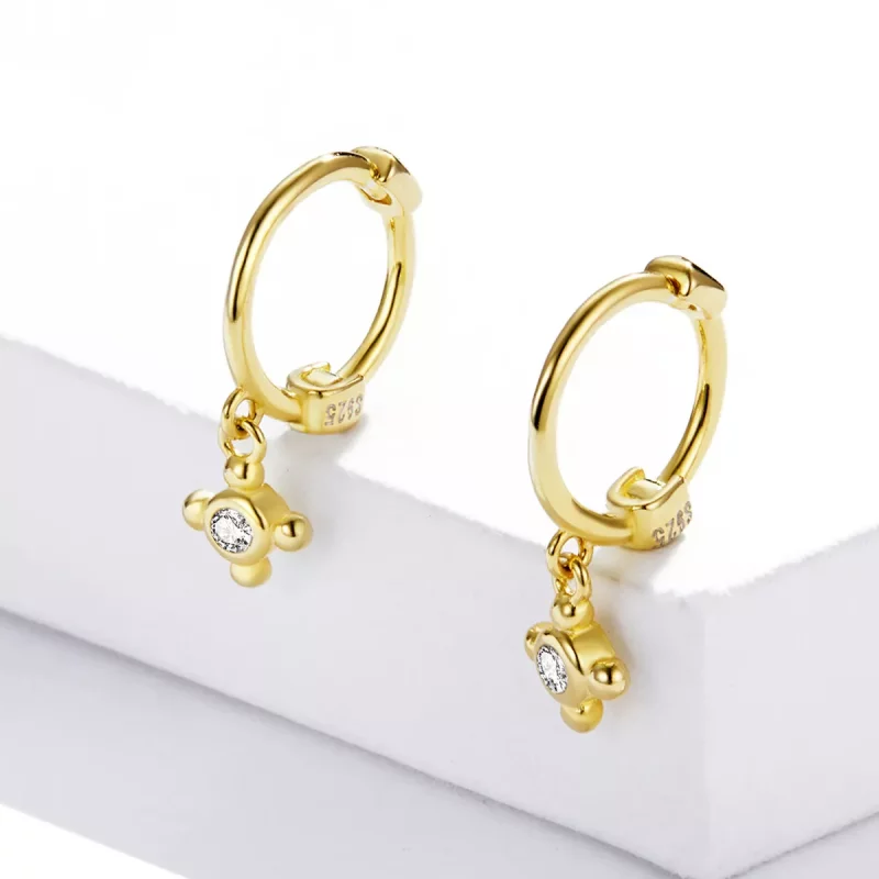 (afbeelding voor) Pandora Style Kruis Oorbellen - SCE1253 - Bekijken 2