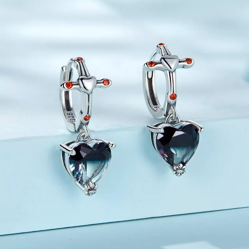 (afbeelding voor) Pandora Style Kruis Oorbellen - SCE1518 - Bekijken 2