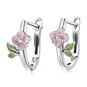 Pandora Style Lentekersenbloesems Oorbellen - SCE1287 (afbeelding voor) Pandora Style Lentekersenbloesems Oorbellen - SCE1287