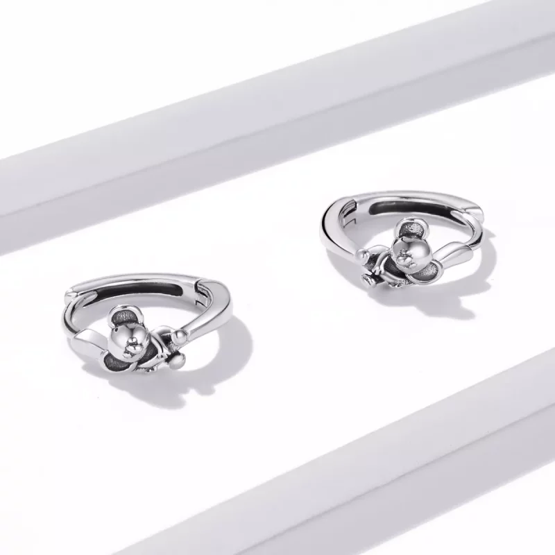 (afbeelding voor) Pandora Style Leuke Koala Oorbellen - BSE507 - Bekijken 3
