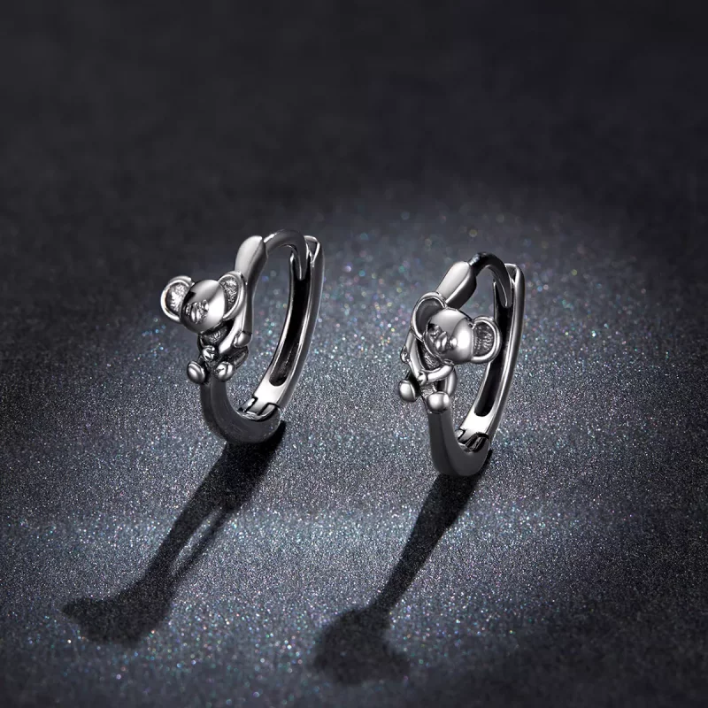 (afbeelding voor) Pandora Style Leuke Koala Oorbellen - BSE507 - Bekijken 5