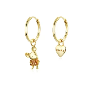 (afbeelding voor) Pandora Style Lucky Rat en Hart Oorbellen - BSE344-L