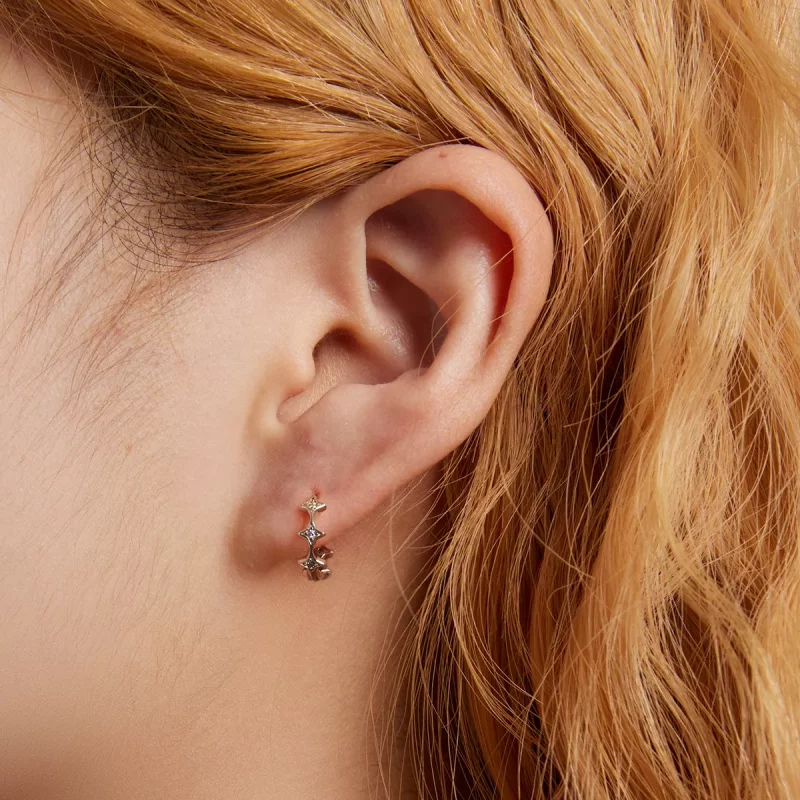 (afbeelding voor) Pandora Style Mans Ster Oorbellen - SCE1389 - Bekijken 5