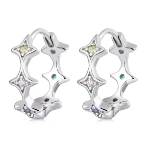 Pandora Style Mans Ster Oorbellen - SCE1389 (afbeelding voor) Pandora Style Mans Ster Oorbellen - SCE1389