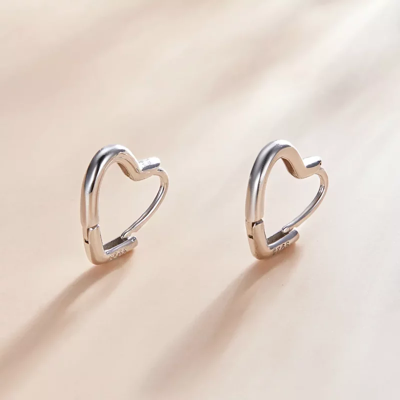 (afbeelding voor) Pandora Style Metalen hart Oorbellen - SCE1174-A - Bekijken 2
