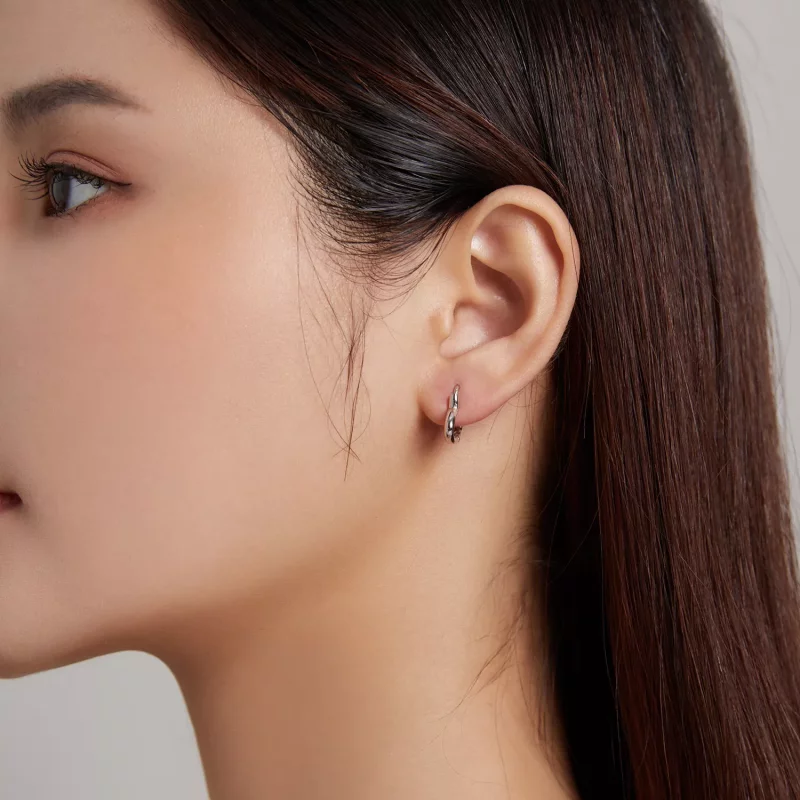 (afbeelding voor) Pandora Style Metalen hart Oorbellen - SCE1174-A - Bekijken 6