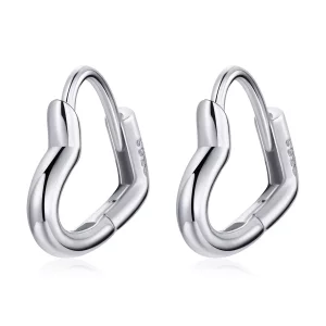 Pandora Style Metalen hart Oorbellen - SCE1174-A (afbeelding voor) Pandora Style Metalen hart Oorbellen - SCE1174-A