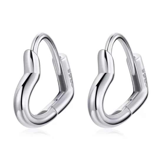 (afbeelding voor) Pandora Style Metalen hart Oorbellen - SCE1174-A