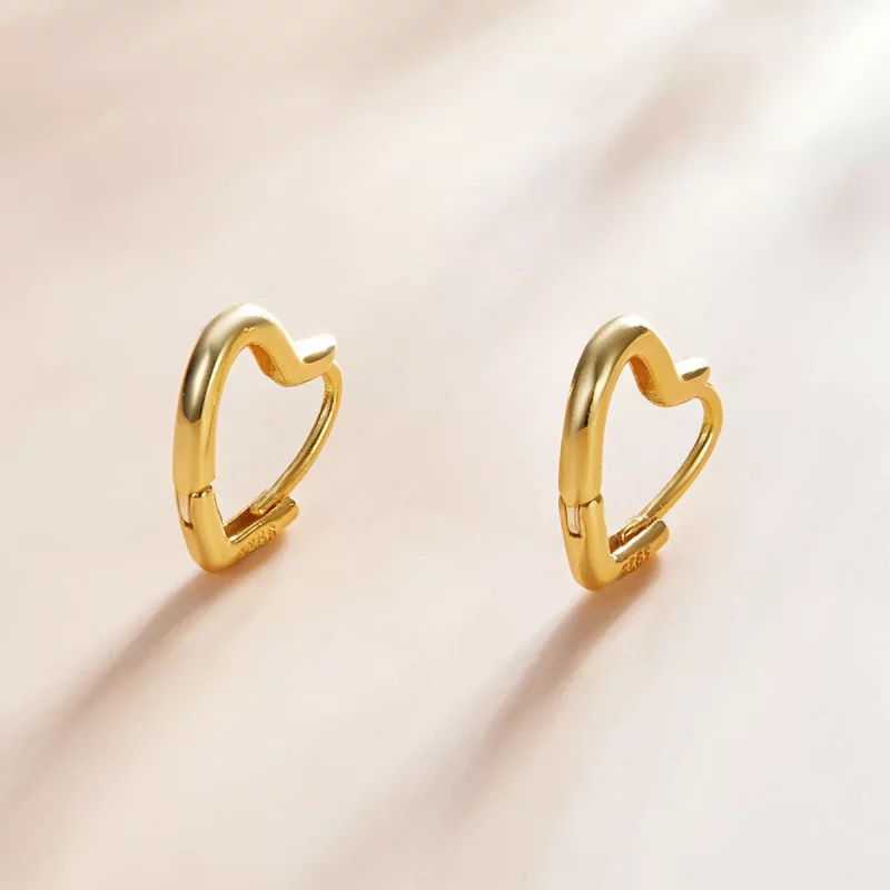 (afbeelding voor) Pandora Style Metalen hart Oorbellen - SCE1174-B - Bekijken 2
