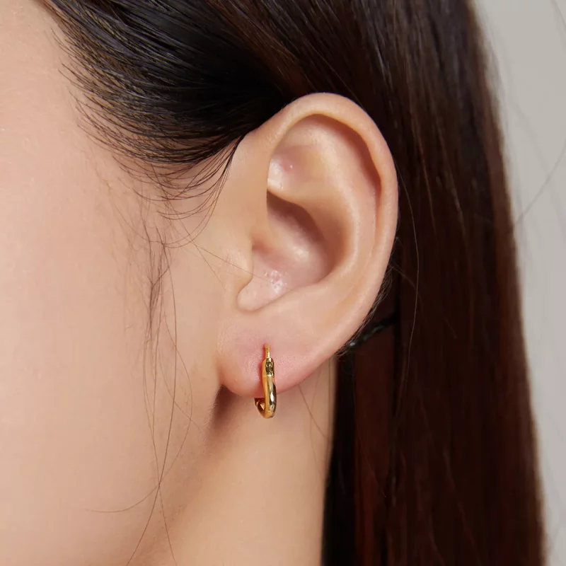 (afbeelding voor) Pandora Style Metalen hart Oorbellen - SCE1174-B - Bekijken 6