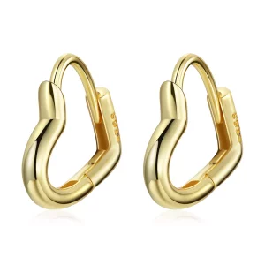 Pandora Style Metalen hart Oorbellen - SCE1174-B (afbeelding voor) Pandora Style Metalen hart Oorbellen - SCE1174-B