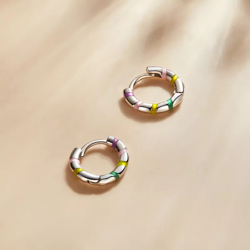 (afbeelding voor) Pandora Style Mini Lint Oorbellen - SCE1284 - Bekijken 2