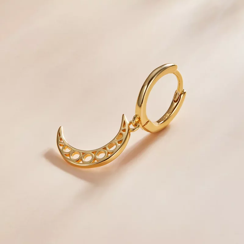 (afbeelding voor) Pandora Style Minimalisme - Halve maan Oorbellen - SCE1191 - Bekijken 2
